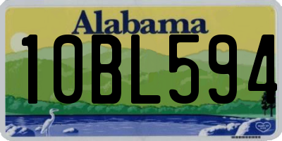 AL license plate 10BL594