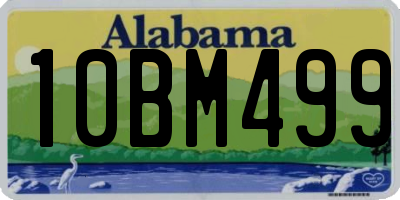 AL license plate 10BM499