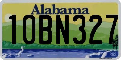 AL license plate 10BN327
