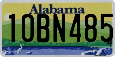 AL license plate 10BN485
