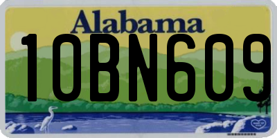 AL license plate 10BN609