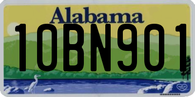 AL license plate 10BN901