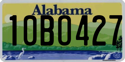 AL license plate 10BO427