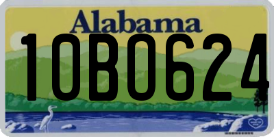 AL license plate 10BO624