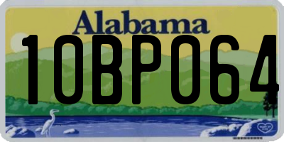 AL license plate 10BP064