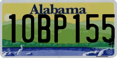 AL license plate 10BP155