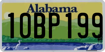 AL license plate 10BP199