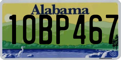 AL license plate 10BP467