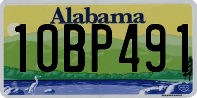 AL license plate 10BP491