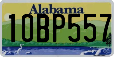 AL license plate 10BP557