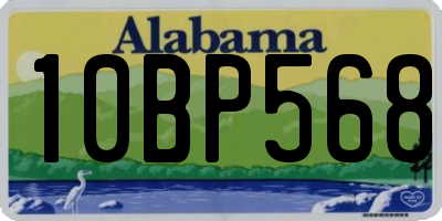 AL license plate 10BP568