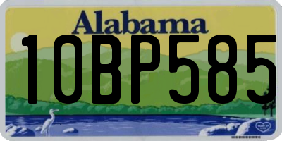 AL license plate 10BP585