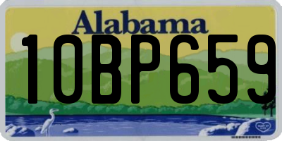 AL license plate 10BP659