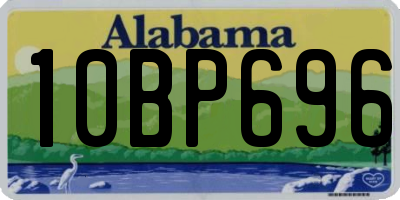 AL license plate 10BP696