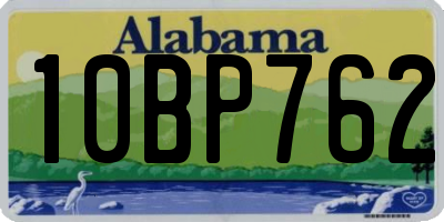 AL license plate 10BP762