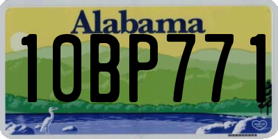 AL license plate 10BP771