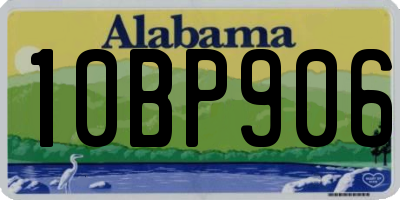 AL license plate 10BP906