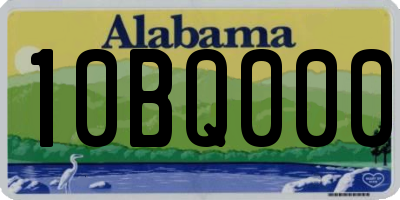 AL license plate 10BQ000
