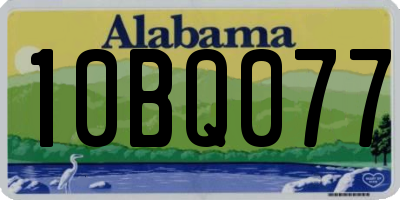 AL license plate 10BQ077