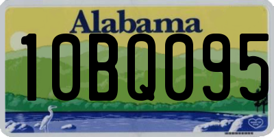 AL license plate 10BQ095