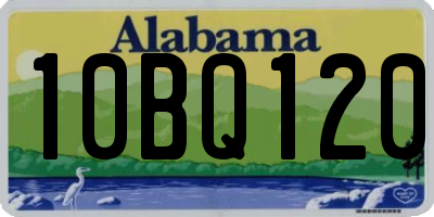 AL license plate 10BQ120