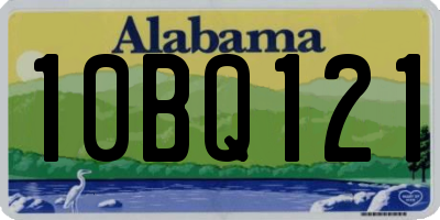 AL license plate 10BQ121