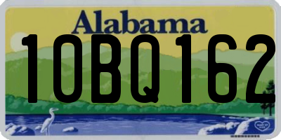 AL license plate 10BQ162