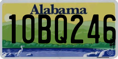 AL license plate 10BQ246