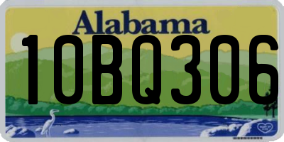 AL license plate 10BQ306