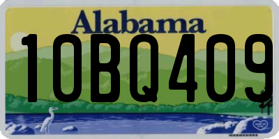 AL license plate 10BQ409
