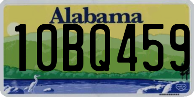 AL license plate 10BQ459