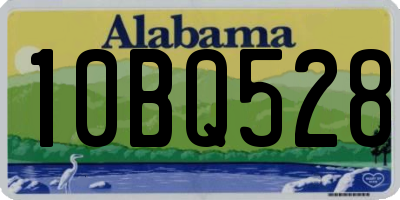 AL license plate 10BQ528