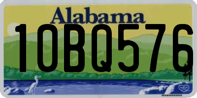 AL license plate 10BQ576