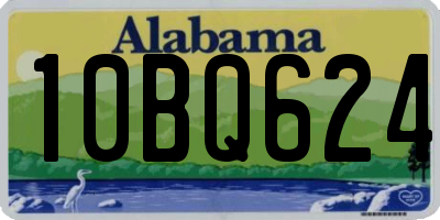 AL license plate 10BQ624