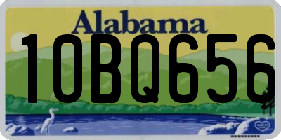 AL license plate 10BQ656