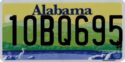 AL license plate 10BQ695