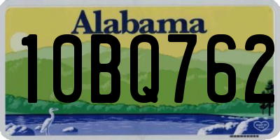 AL license plate 10BQ762
