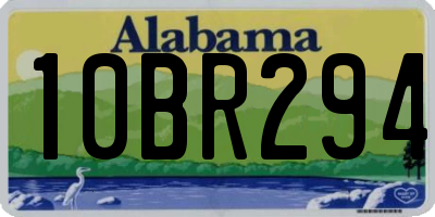 AL license plate 10BR294