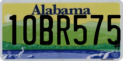 AL license plate 10BR575