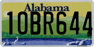 AL license plate 10BR644