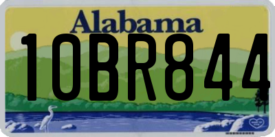 AL license plate 10BR844