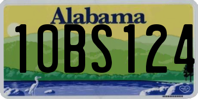 AL license plate 10BS124
