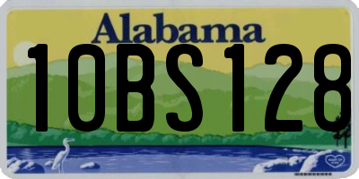 AL license plate 10BS128