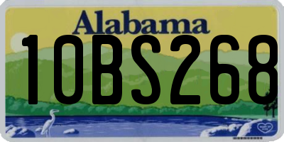 AL license plate 10BS268