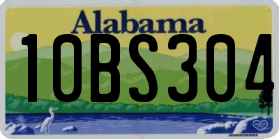 AL license plate 10BS304