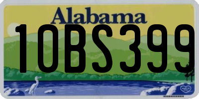 AL license plate 10BS399