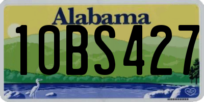 AL license plate 10BS427