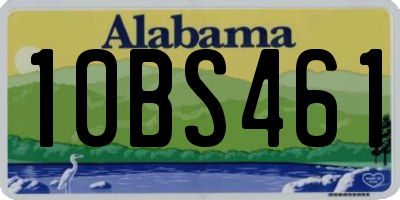 AL license plate 10BS461