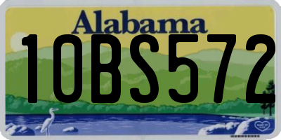 AL license plate 10BS572