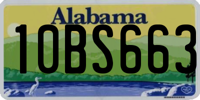 AL license plate 10BS663
